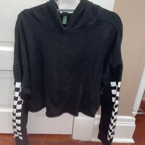 Wild Fable black cropped oversized hoodie